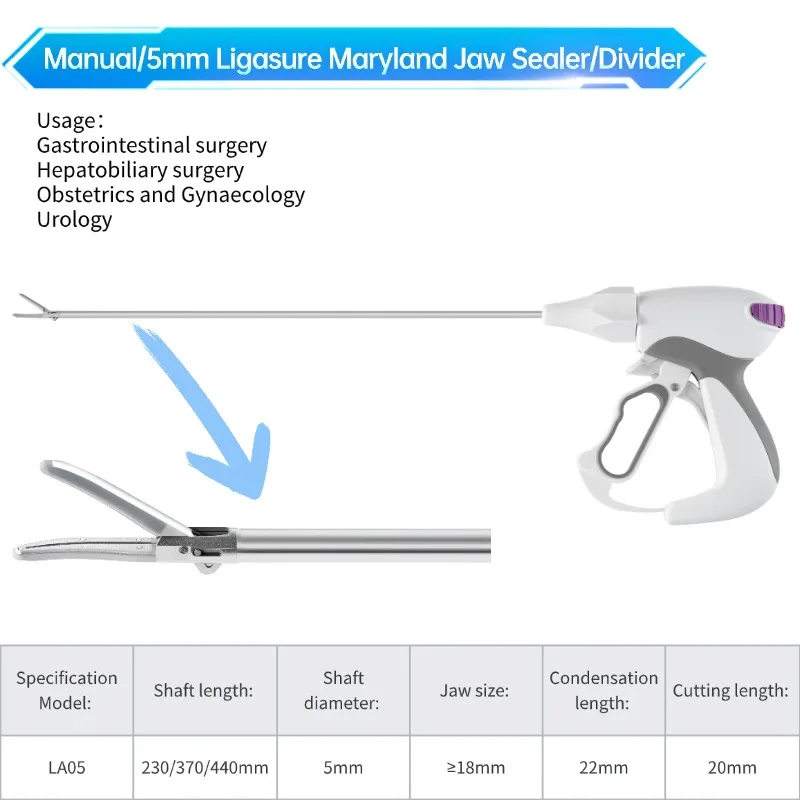 Medical Surgical Ligasure Electrosurgical Laparoscopic Instrument For Ligasure Vessel Sealing Device