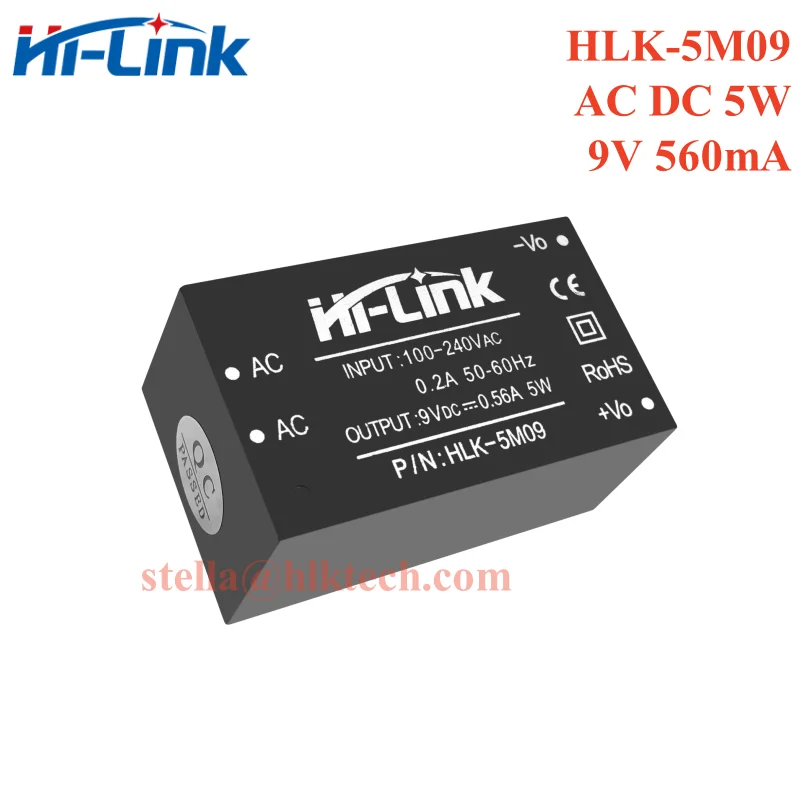 HLK-5M05B HLK-5M05 5W 220V to 5V 1A HLK-5M12 HLK-5M24 HLK-5M03 Hi-Link AC DC power module 3.3V/5V/9V/12V/15V/24V CE FCC UL 5M05B