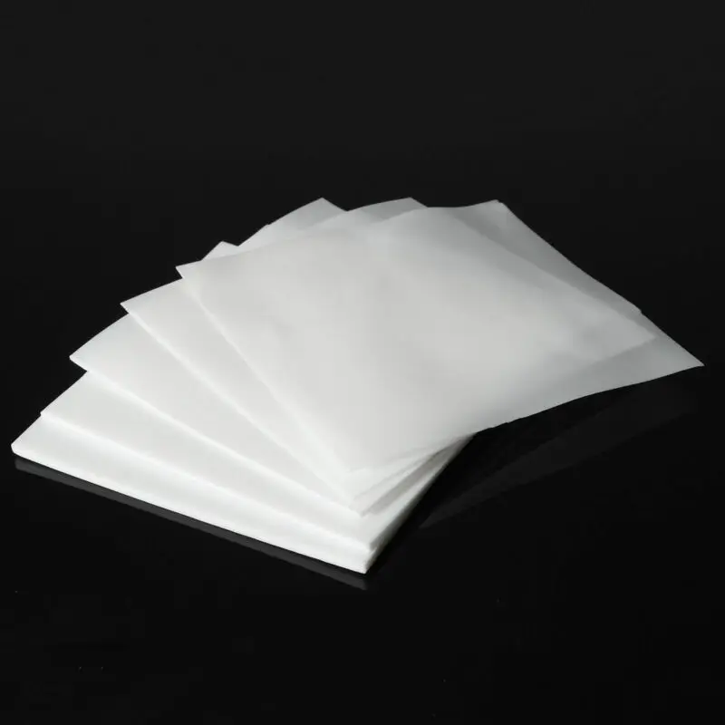 1Pcs thick 0.1/0.25/0.3mm White PTFE Film/Sheet Virgin High Strength Temperature For Electrical Supplies100x100mm/250x500mm  /