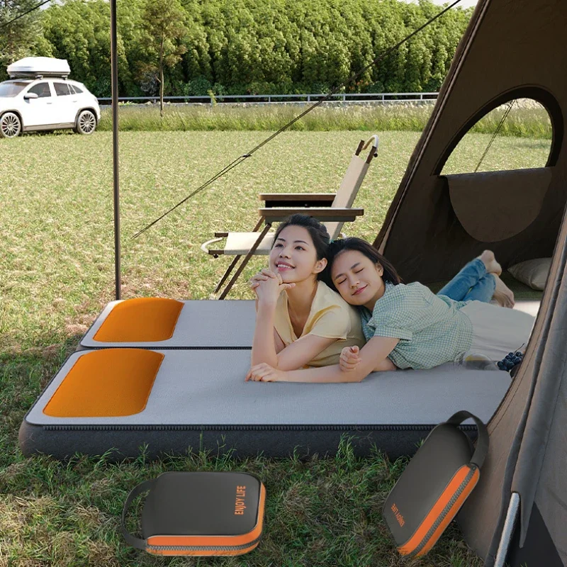 Self Inflating Camping Mattress Thick Outdoor Bed Folding Lounger Inflatable Air Beach Accessories Beach Camping Tent Mattress