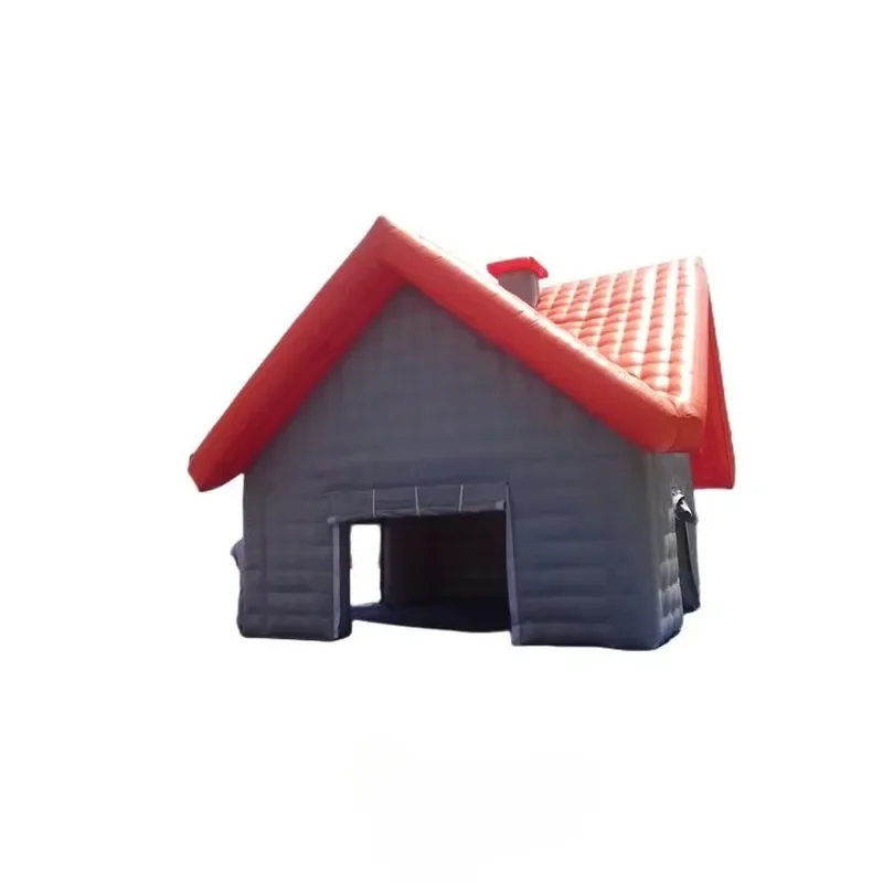 Inflatables Custom Multi-Person Large Two-Room Waterproof Inflatable Air House Camping Tent Blower Repair Kits CE
