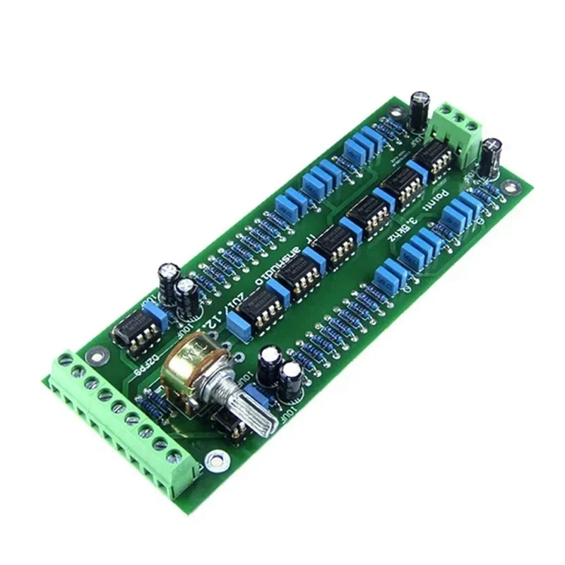 Dlhifi Bass Treble 2Way Crossover Audio Board NE5532P Frequency Divider Crossover Filters For Audio Amplifier System