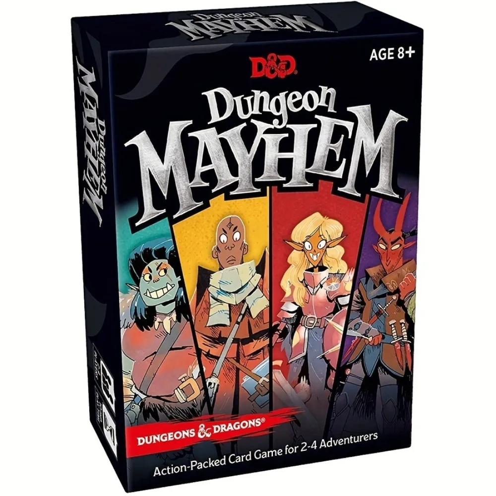 Dungeon Mayhem Dungeons Drachen Kartenspiel für 2-4 Spieler, 120 Karten Brettspiel, Partys piel für Freunde und Familie, Spiel geschenk