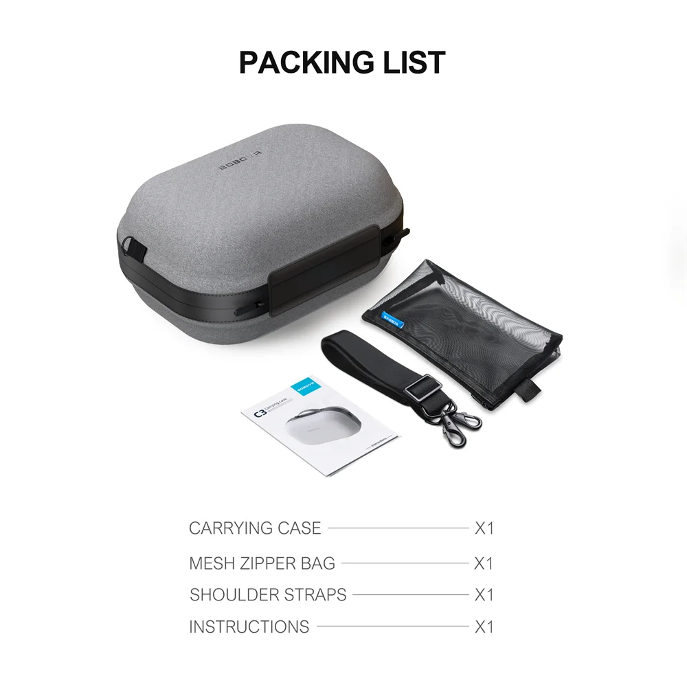 BOBOVR C3 Carrying Case Designed for Meta Quest 3/3s and BOBOVR