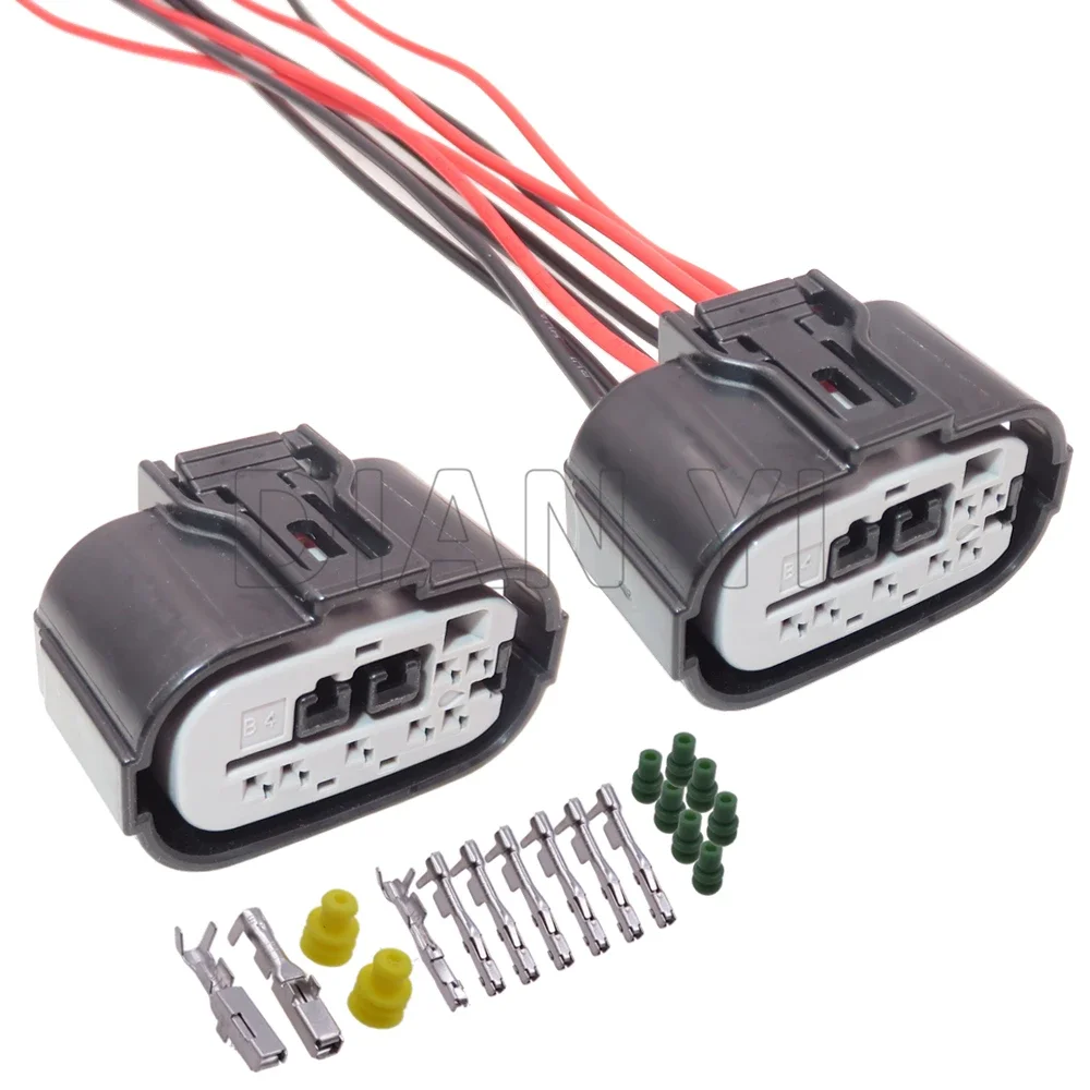 

1 Set 9 Way Automotive Wiring Terminal Connector AC Assembly 7283-4658-30 90980-12362 4F5902-0000 Car Waterproof Socket