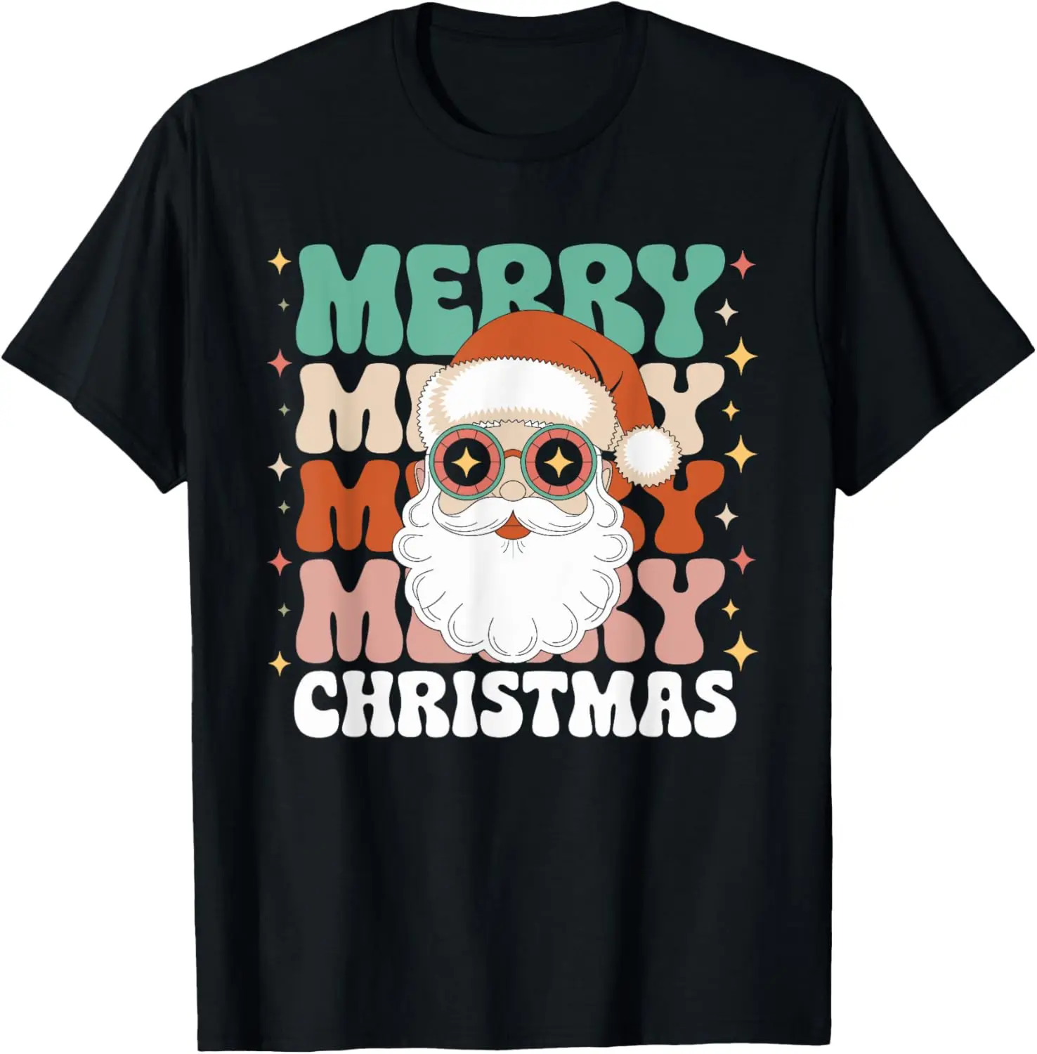 

Merry Christmas Retro Santa Claus Holiday Party T-Shirt