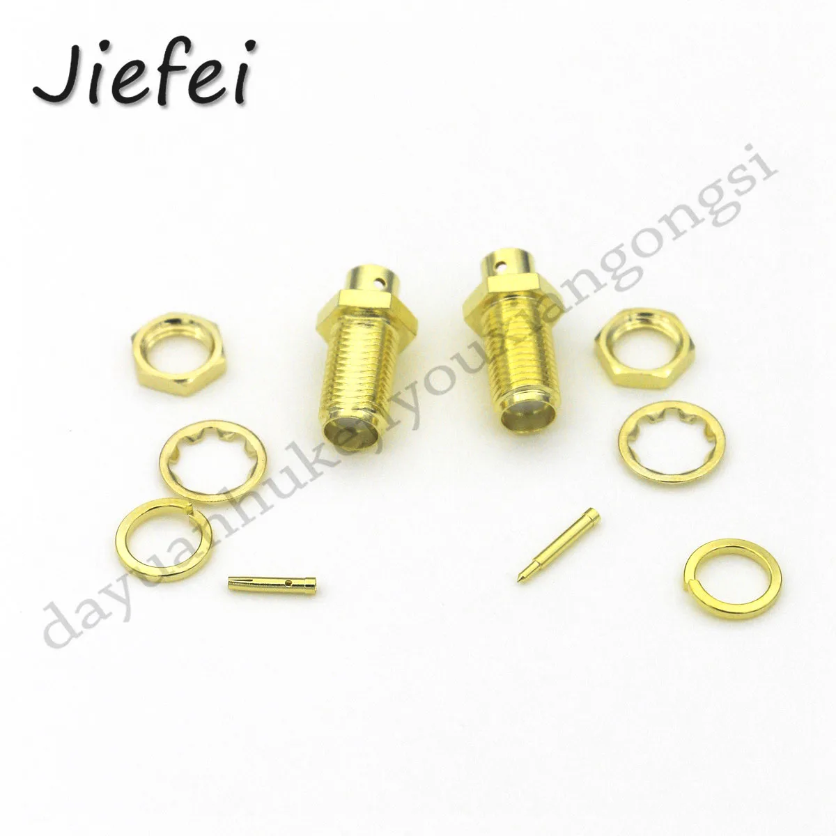 

100-400Pcs RG402 Cable SMA / RP SMA Female Connector Jack Solder for Semi Rigid.141" RG402 Fast Delivery Brass