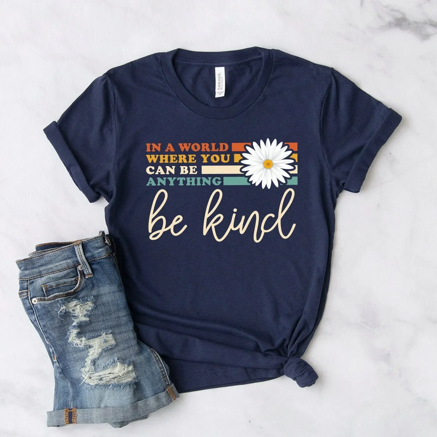 Choose Kindness T Shirt Be Kind In A World Where You Can Anything Motivational Softstyle