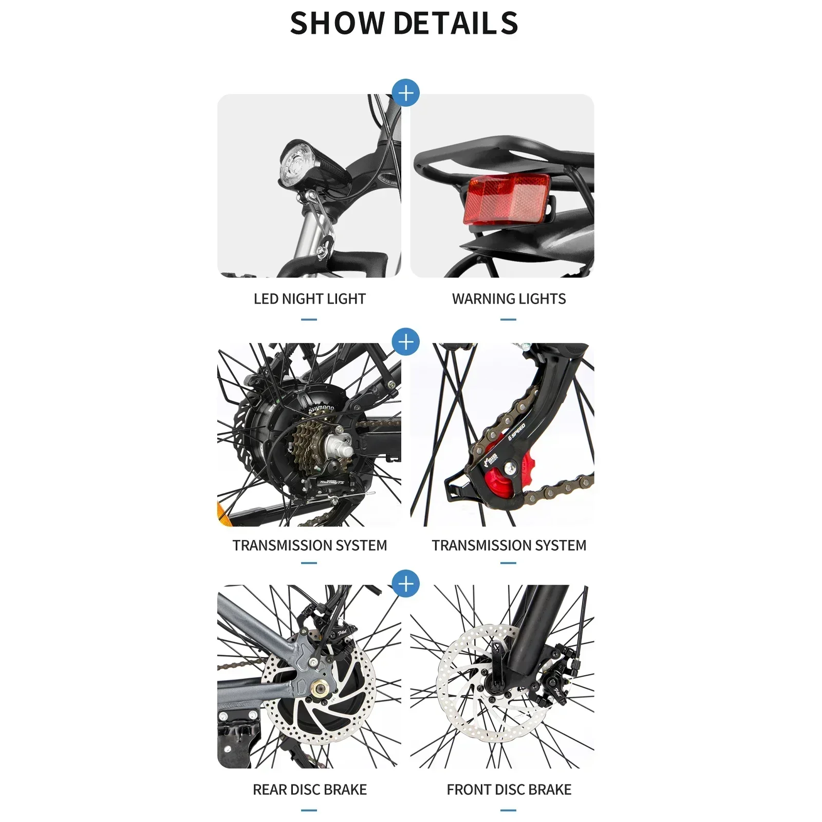 E26 Electric Bicycle 1000W Motor 48V15AH Lithium Battery 26*4.0fat tire Mountain Travel Electric Bike Adult  Snow Electric Bike