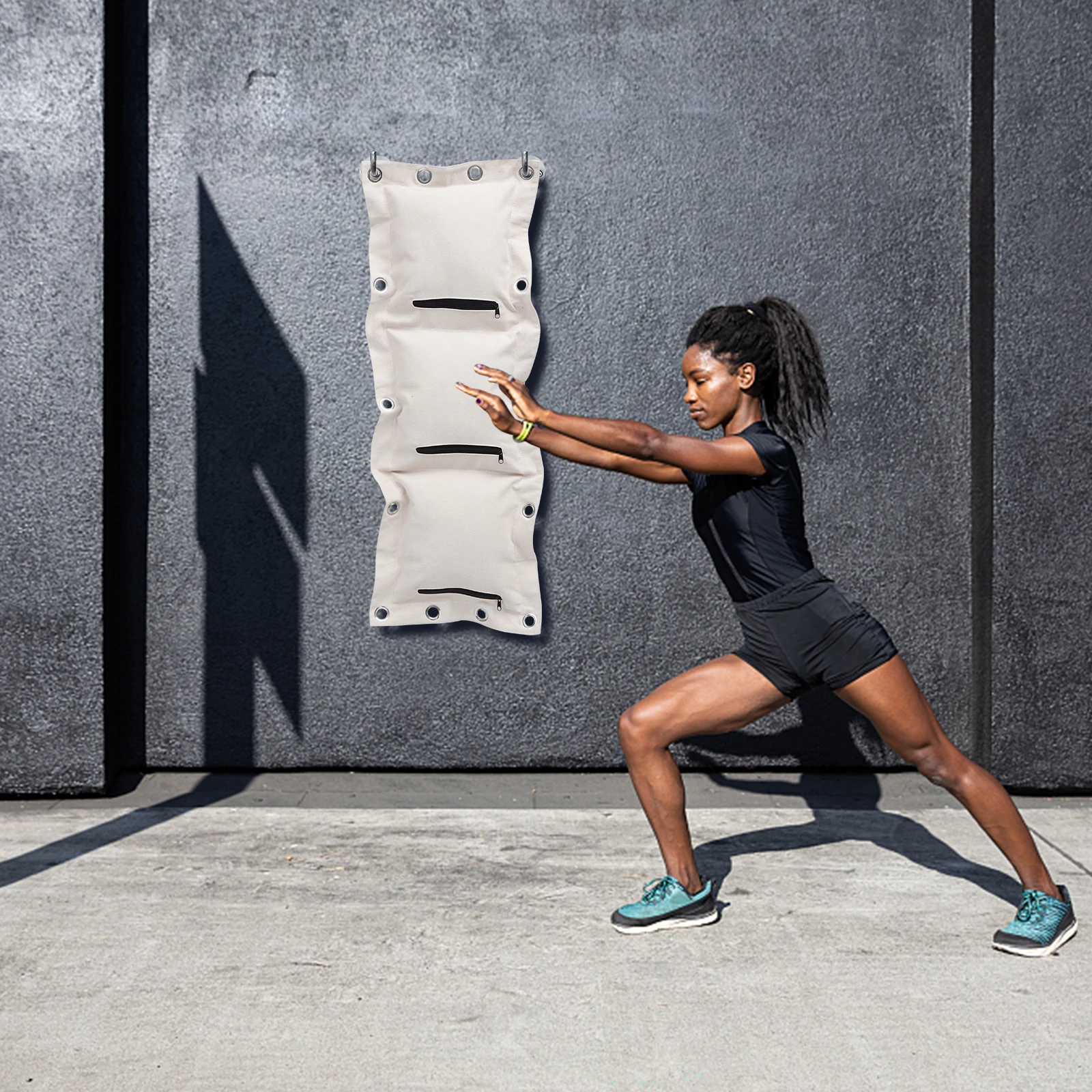 

1pc Thickened Wing Wall Target Punching Bags Empty Triplet Faces Canvas Pad Boxing Training Sandbag Stress