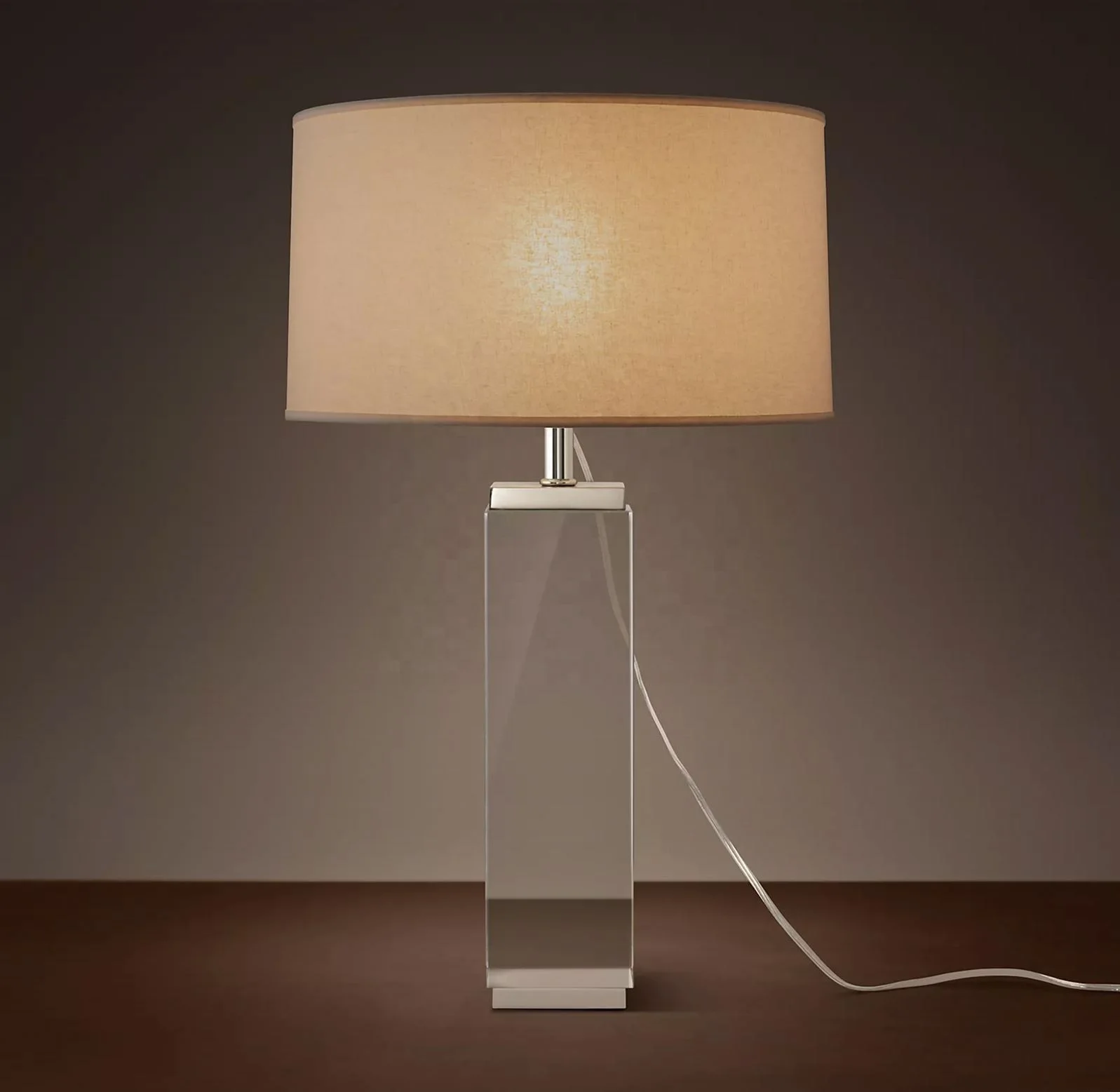 

Modern Square Column Crystal Table Lamp Crystal Table Lights Bedroom Reading Room Decoration Besides Desk Lighting TL1020/1