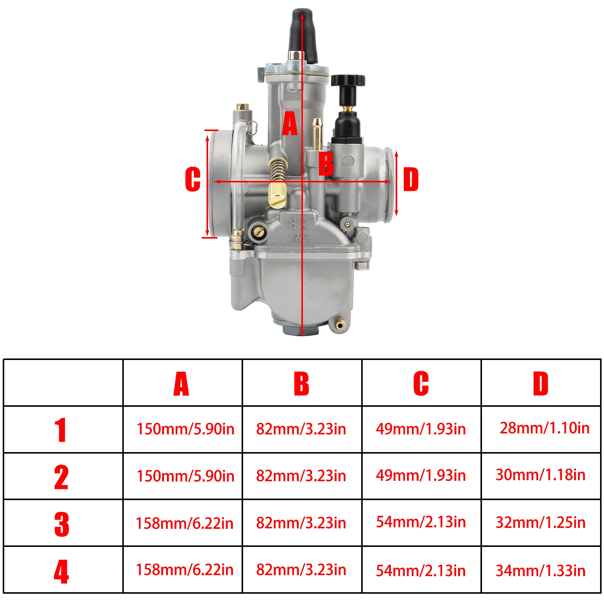 Motorcycle Motocross Flat Curtain Carburetor Keihin for Keihin PWK 28 30 32 34mm Scooter 2T 4T ATV Dirt Bike Engine Accessories