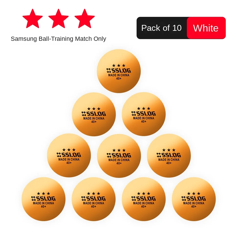 تدريب تنس الطاولة سامسونج مسابقة متينة منزلية جديدة مادة كرة تنس الطاولة البيضاء #2