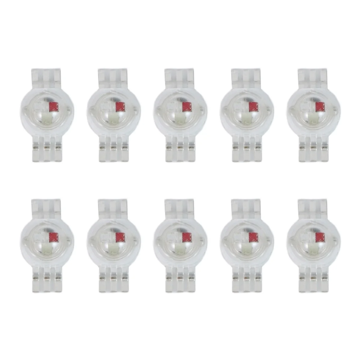 A40T 10 قطعة 3X3 واط عالية الطاقة RGB أحمر أخضر أزرق مصباح ليد مصباح توفير الطاقة حبيبات مصباح مستديرة متفاوتة الأحجام لمبات 6PIN 45MIL 3 واط رقاقة عالية الطاقة