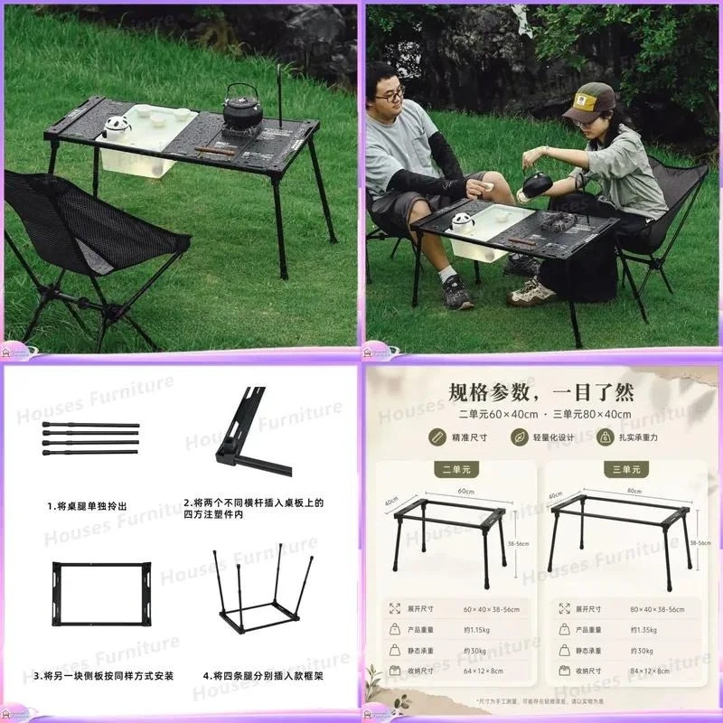 WELLHIKE Outdoor Folding Small Simple IGT Two-Unit Three-Unit Table Cycling Motorcycle Hiking Portable Table