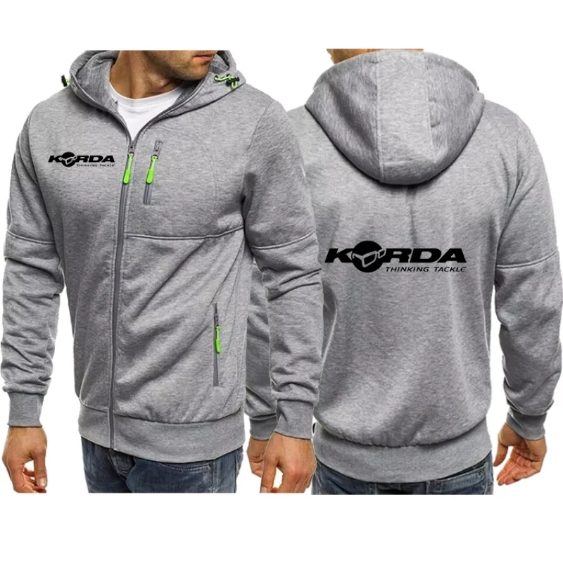 Autumn/Winter Men zip-up hoodie, Korda Tribute style casual Coat, Carp Fishing shirt, chandal Jacket, Stylish Comfort Top, 2024