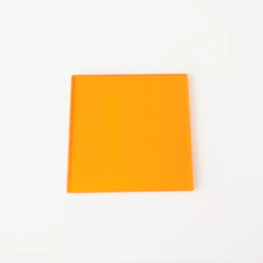 GG550 CB550 550nm Long Pass Filter Orange-Red Absorption Optical Glass Infrared Transmission IR Photography Optical Experiment