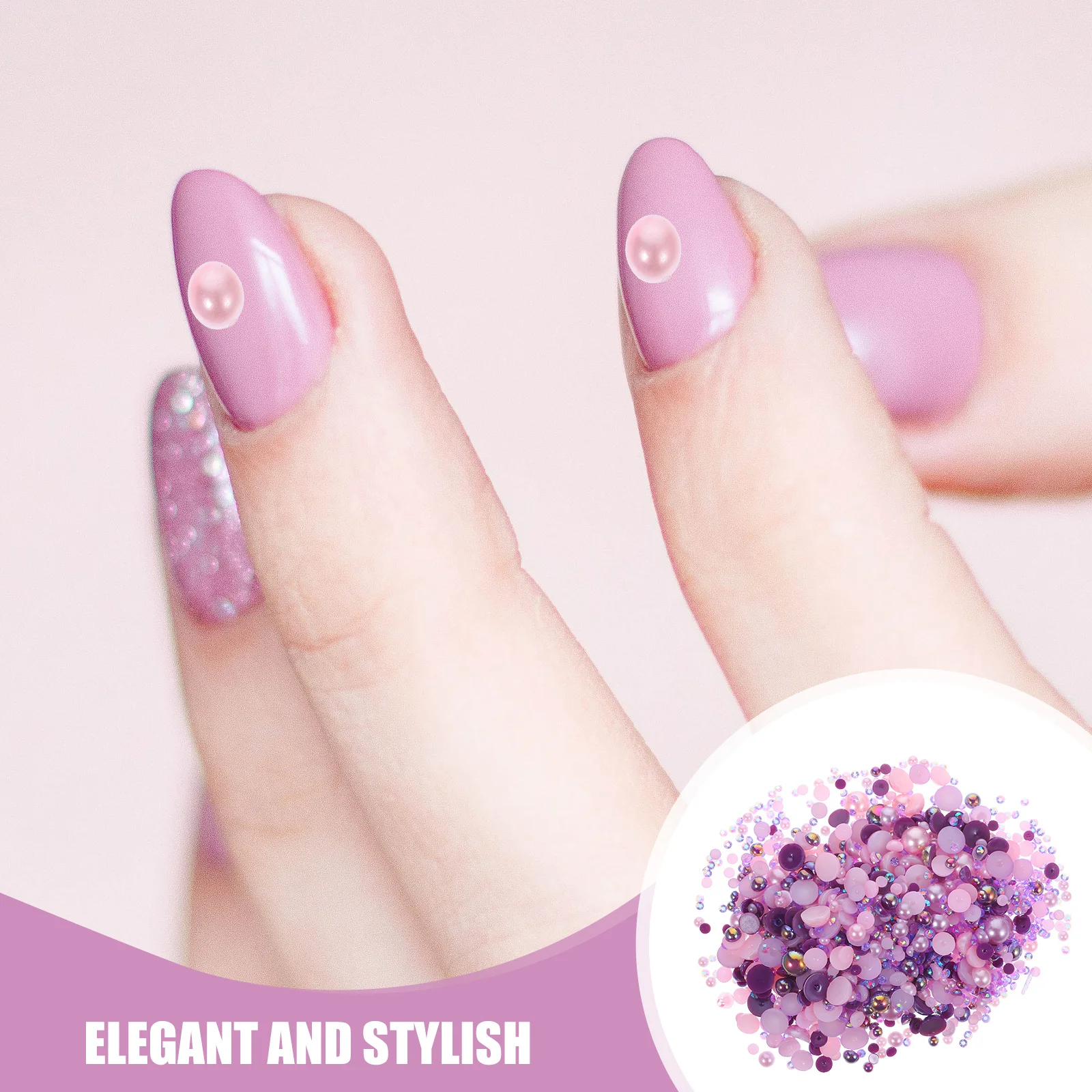 

60G Pearl ABS Nail Charms Rhinestones Flatback Nail Art Beads Decorations Accessories Nails Acrylic Tiny Beads