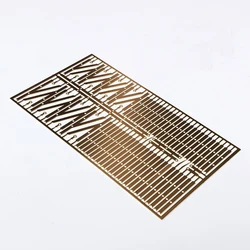 1Set Civil Ship Model Railing Height 30mm Brass Etched Three Rail Micro Marine Armrest Handrail Hanisters for Smith 960 RC Boat