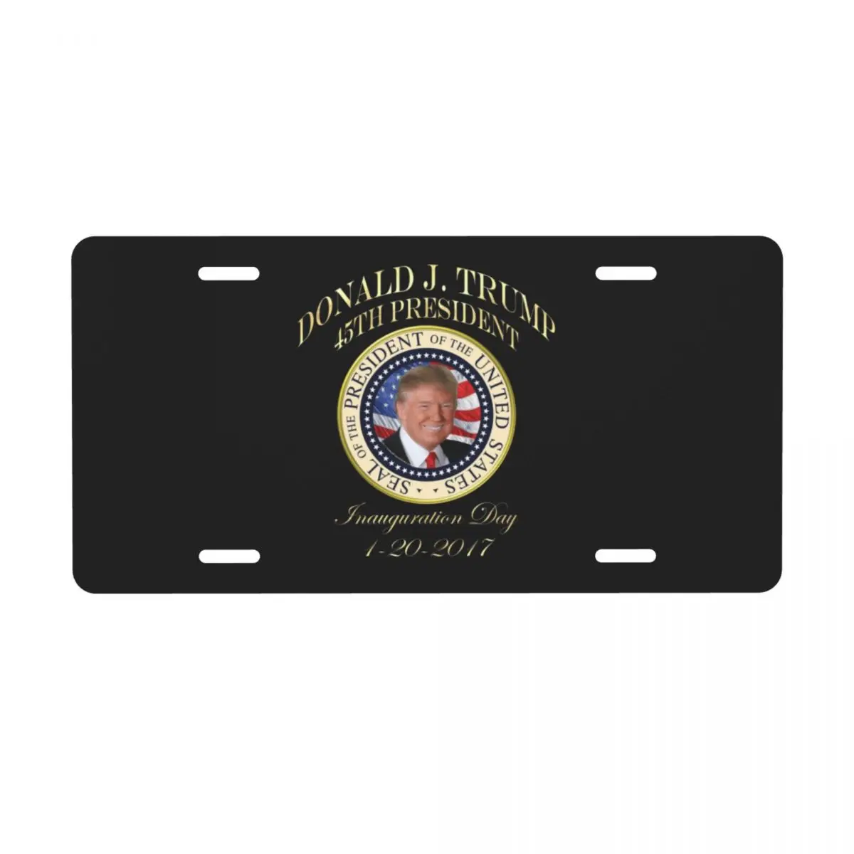 Donald Trump License Plate Cool United States Seal Decorative Car Front License Plate Aluminum Metal Sign Vanity Tag 6 X 12 Inch