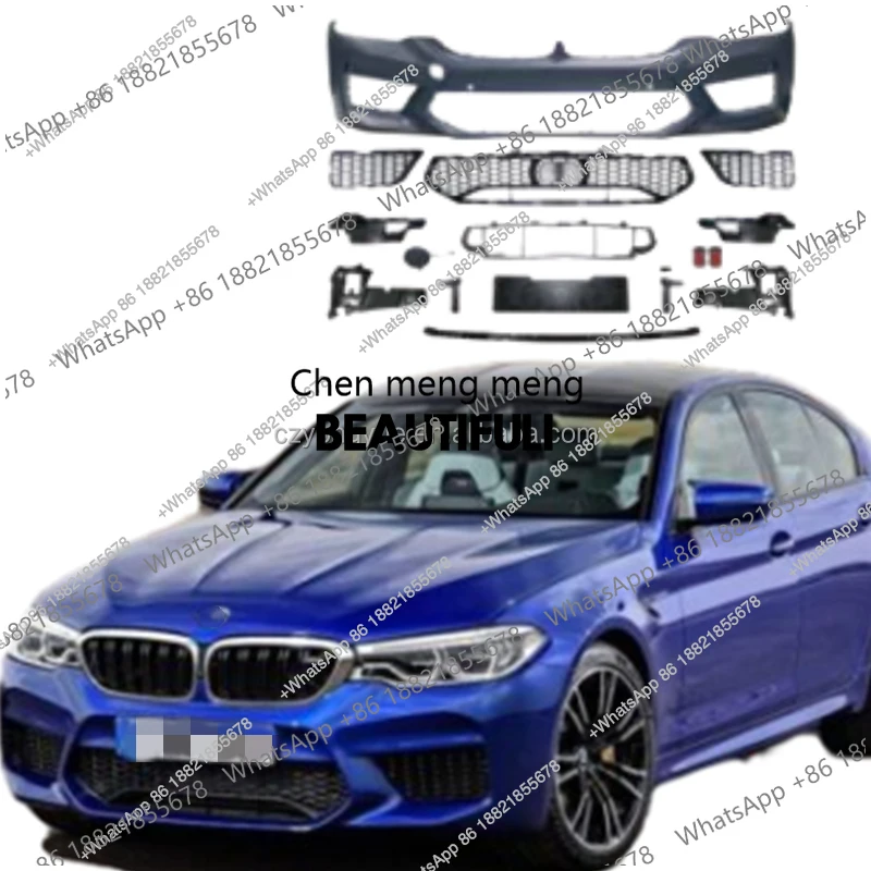 NEWCar Bumpers M Sport   Bumper Set   2019 M5 Front Bumper for  5 Series G30 G38 LCI 530i M550 2017 2018 2019 2020