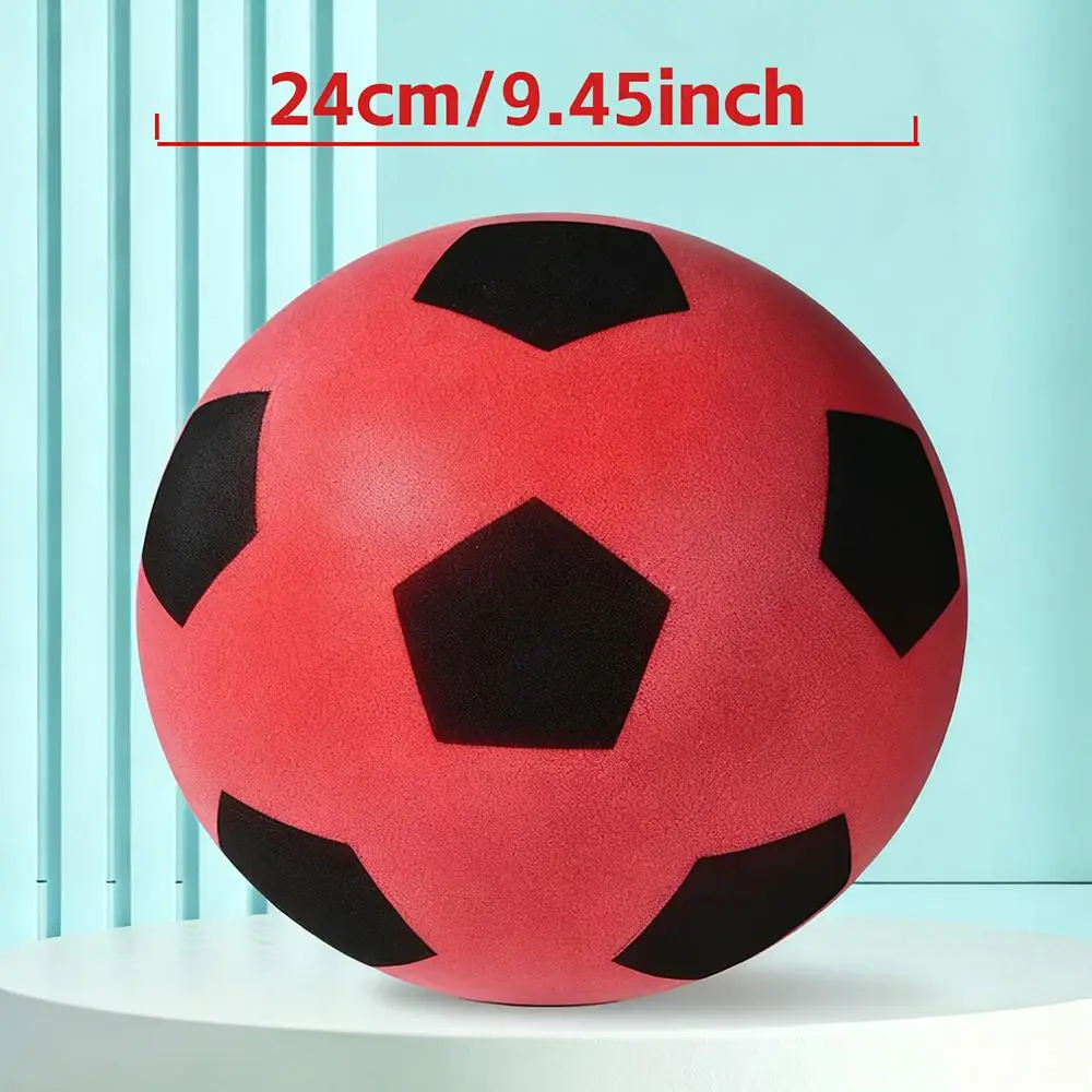 1PC Stille Foam Voetbal |   Zacht, PU-materiaal met hoge rebound |   Stille trainingsbal voor binnen