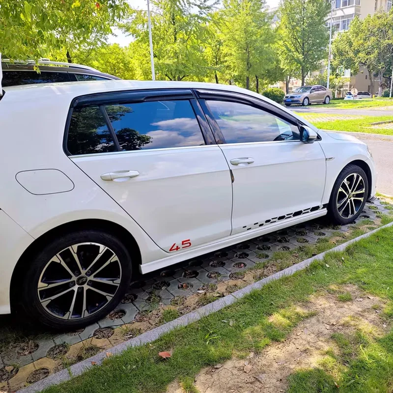 

2 шт. наклейки на боковую юбку автомобиля для VW Golf 8 MK8 GTI Edition 45 GTI Clubsport 45, декоративные наклейки, аксессуары для автотюнинга