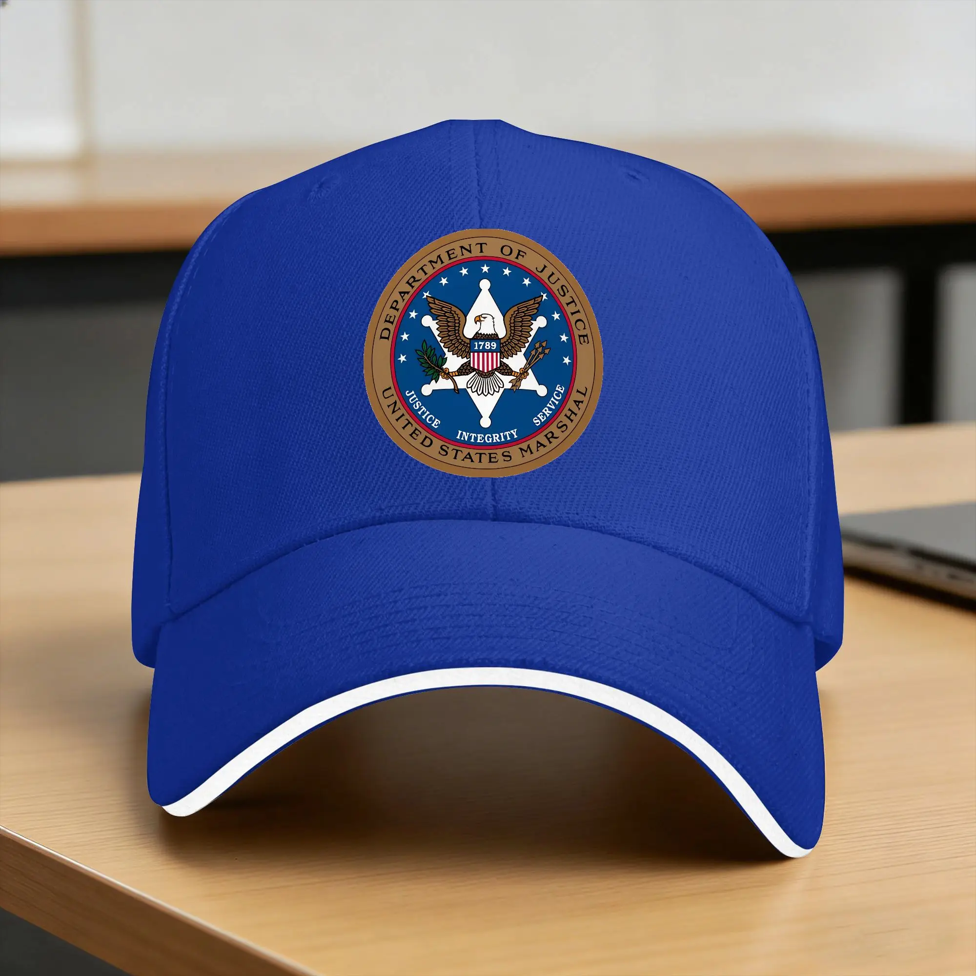 POLICE US MARSHAL UNITED STATES MILITARY SPECIAL FORCE DEPARTMENT Baseball Cap  Female Male Sunscreen Snapback Cap