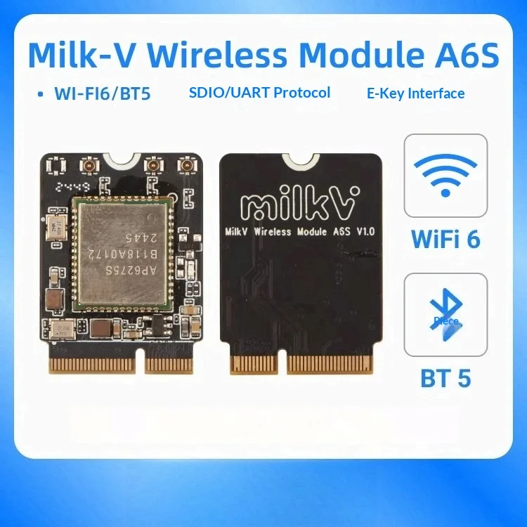 Milk-V A6S Wireless Module WIFI6/BT5 SDIO/UART