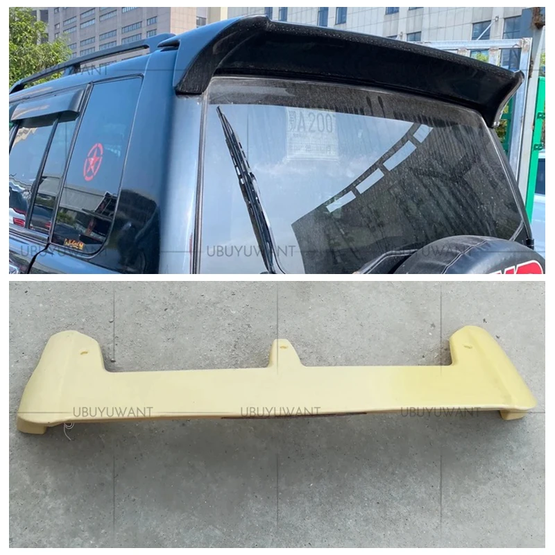 For mitsubishi pajero IO 1996-2004 High Quality ABS Material Car Spoiler Primer Color Tail Wing Decoration Rear Trunk