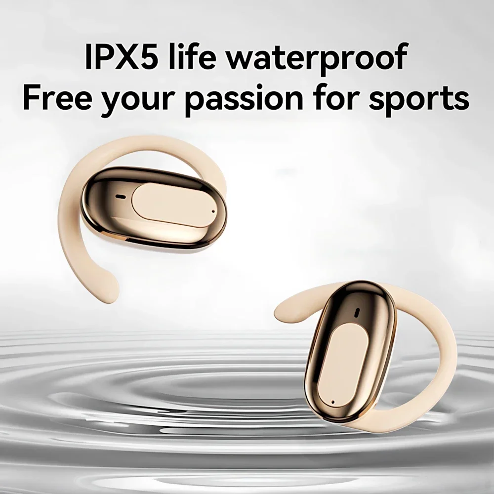 Original B19 Wireless Earphone Bluetooth 5.4 Ear Hanging Headphone HiFi Stereo Sports Earbuds With Mic Headset Long Battery Life