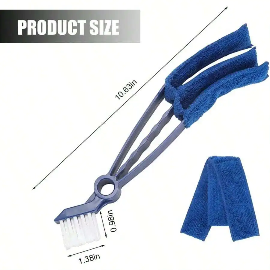Duster Car Vent, Vehicle Air Conditioner Cleaner Brush With Cloth For Keyboard, Automotive Dust Collector Cleaning Cloth
