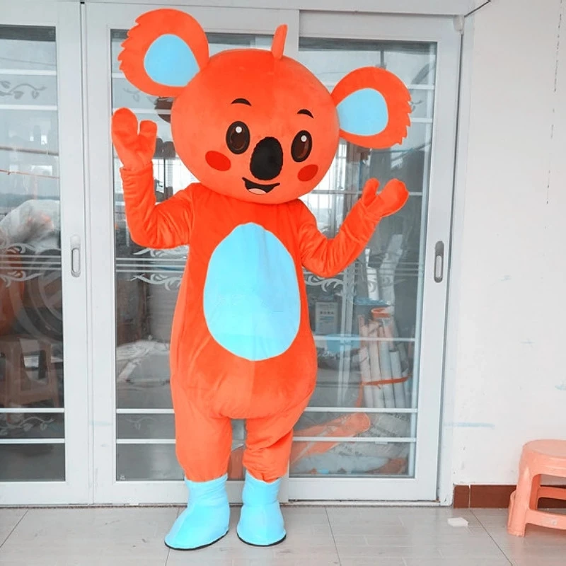 Costume della mascotte di Koala gioco di ruolo di Anime Set di attività di Halloween di carnevale della bambola del fumetto indossabile