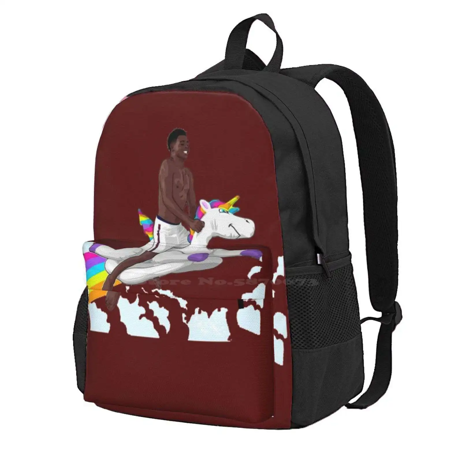 Saka Unicorn - Bukayo Saka Unicorn Essential Hot Sale Schoolbag Backpack Fashion Bags Football England Soccer Saka Unicorn Meme