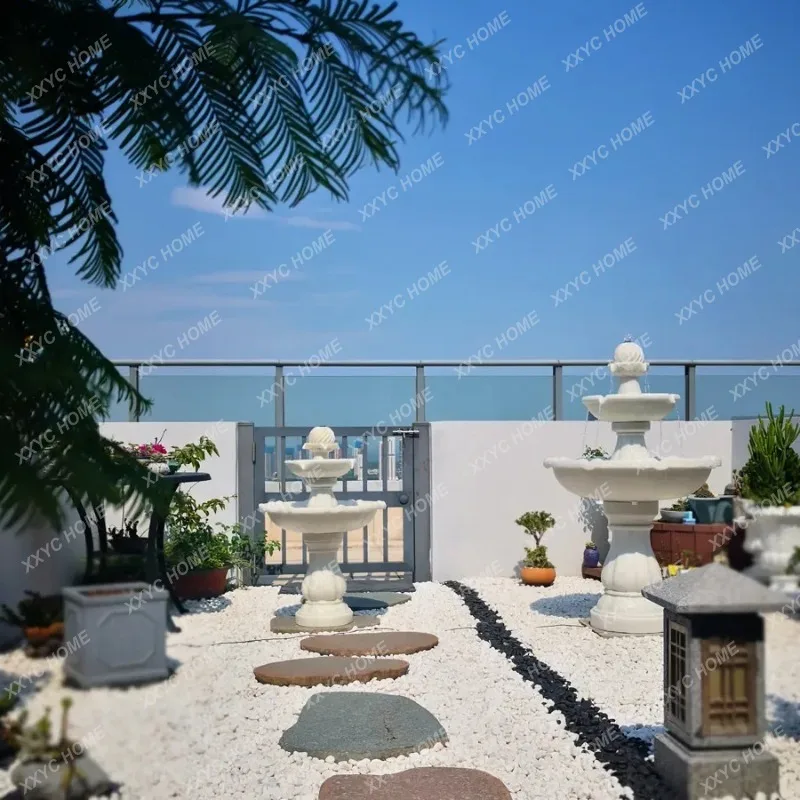 XX Small Solar Fountain Water Feature Outdoor Garden Decoration With Strong Battery Pump