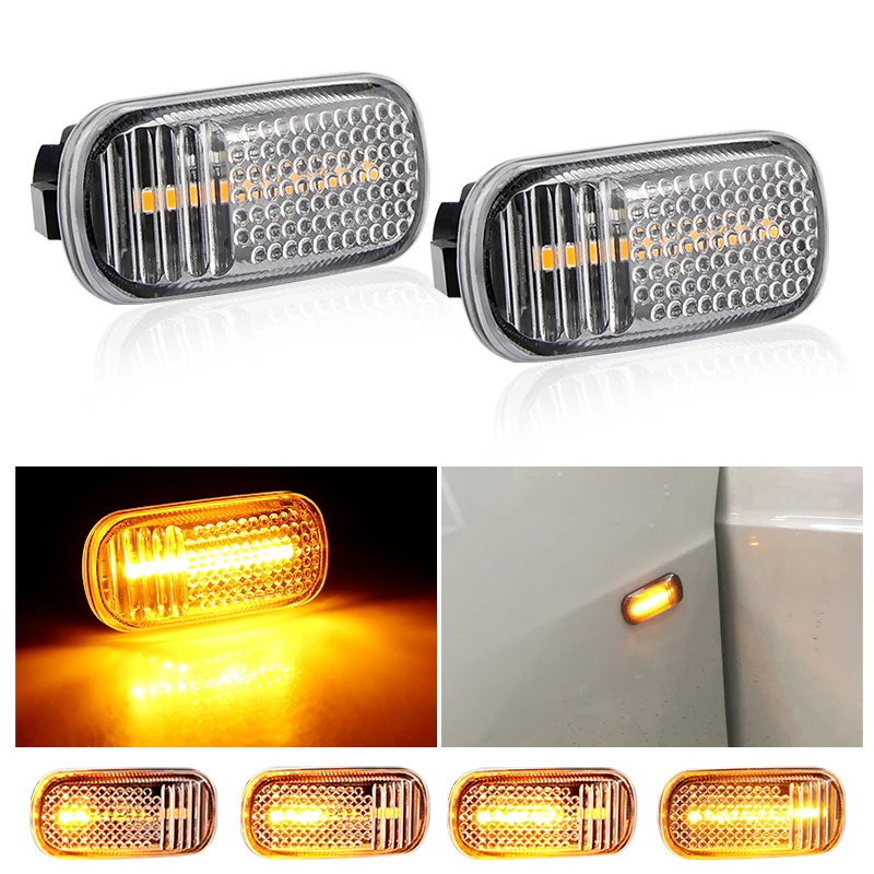 Auto Parts Side Marker Lamp Dynamic LED Turn Signal Lights For Honda CRV Accord Civic Jazz Fit Stream Integra DC5 Odyssey Acura