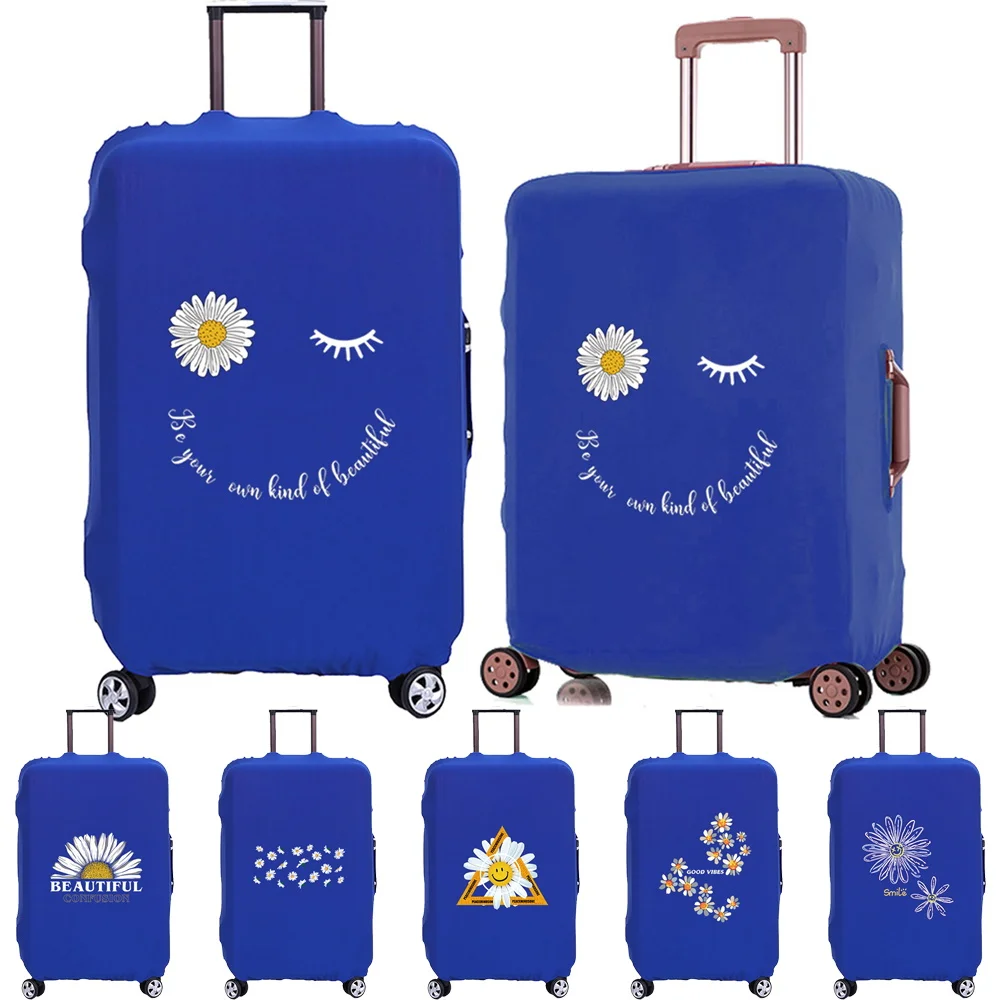 Luggage Cover Travel Suitcase Protective Cover for Trunk Case  18 '' -28 '' Foldable Light Suitcase Cover Daisy Pattern