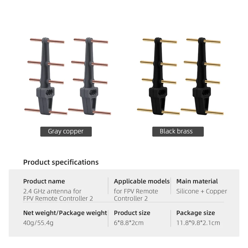 Amplificador de antena Yagi-Uda 2.4G 5.8G Hz para DJI FPV Controle Remoto 2 Amplificador de sinal Faixa Transmissor Extensor Acessórios para drones