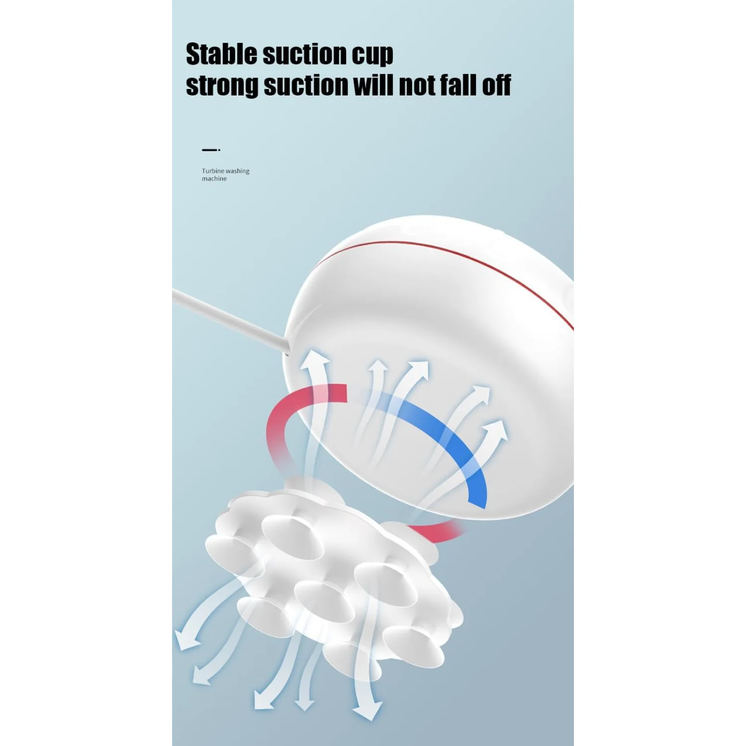 Lavatrice portatile, lavatrice portatile a turbina ad ultrasuoni Mini lavastoviglie con ventose per viaggi universitari Roo