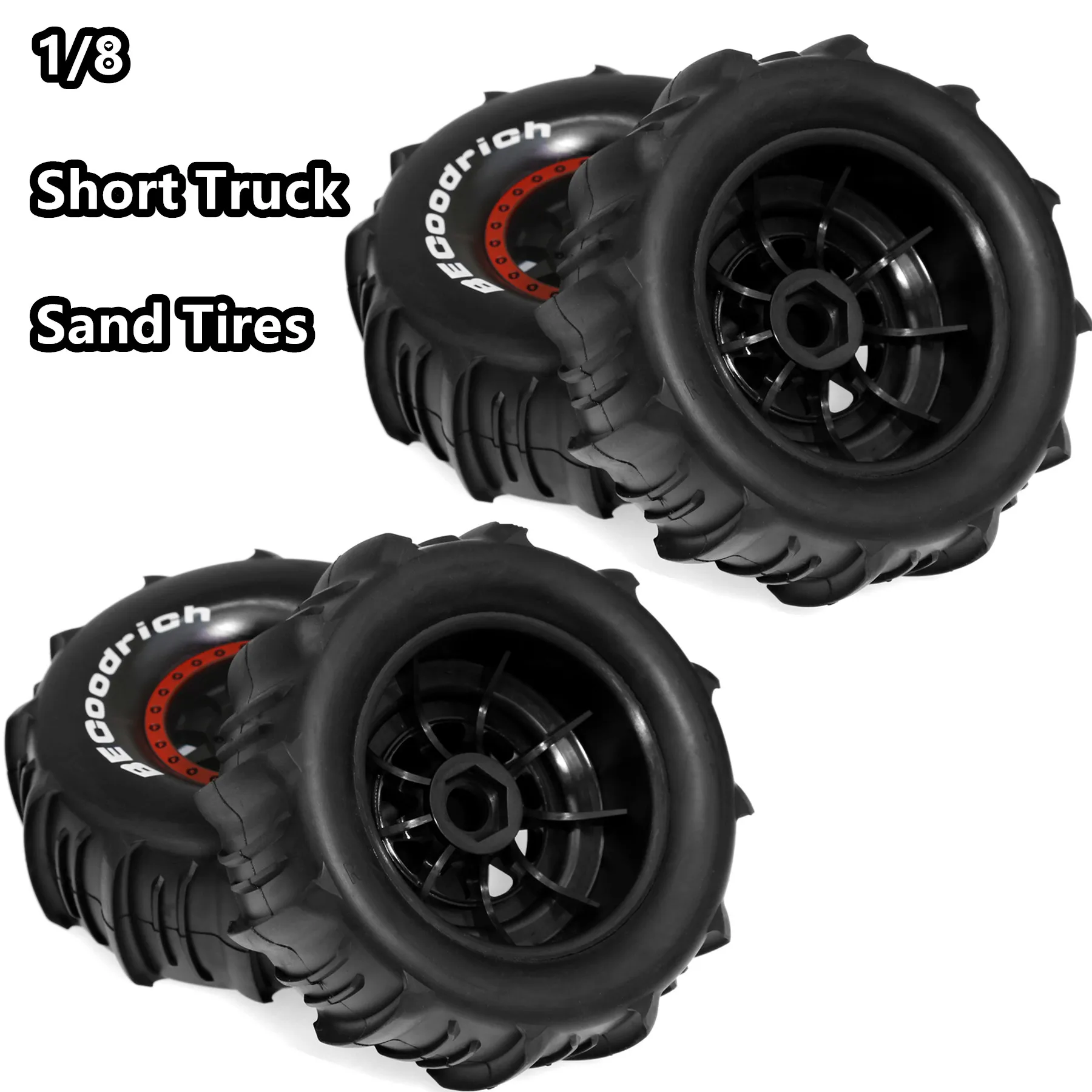 

1/7 1/8 Short Course Truck Sand Tires Snow Tyres 17mm Hex for RC Car TRAXXAS ARRMA SENTON Vkar UDR MOJAVE ATOM DF7 DB8 Parts