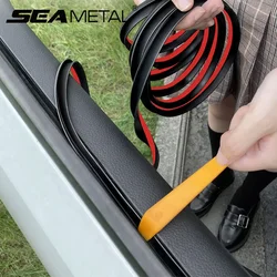 SEAMETAL Car Window Seal Strip V Shape Car Side Window Sealing Strip Rubber Seal Filler Noise Insulation Weatherstrip Sealant