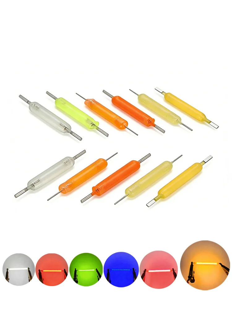 Filament LED Céramique Dur DC3V 18.5mm 26mm 38mm 54mm 68mm DIY Ampoule Edison Perles de Lampe Diodes Accessoires Décoration Lumineuse