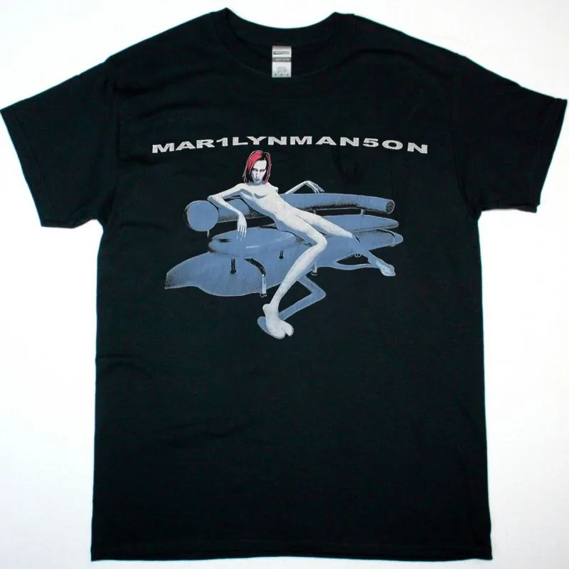 Marilyn Manson Mechanical Animals T-Shirt Black Fullsize S-5XL