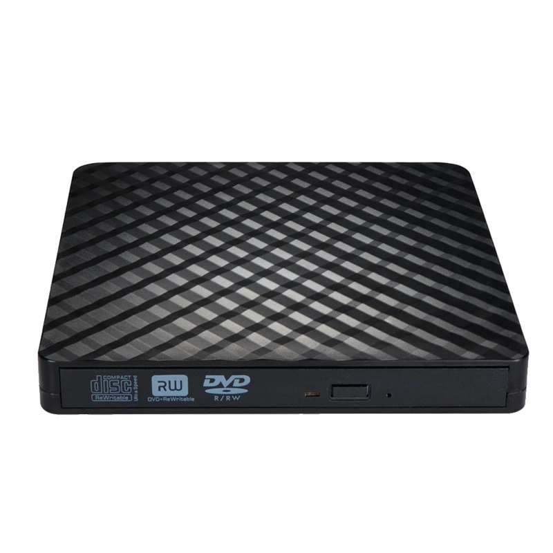 

External CD DVD Drive, USB 3.0 And Type-C Portable CD DVD +/-Rw Drive Reader, DVD/CD ROM Burner Rewriter, DVD Drive