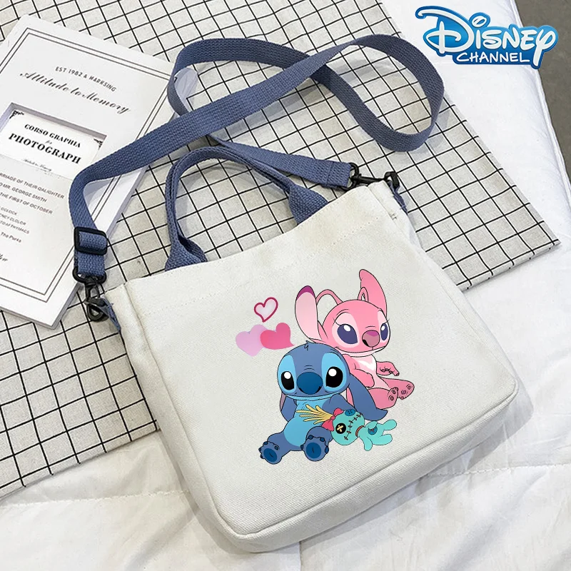 Stitch Disney Girls Shoulder Bag Cute Handbags Large Capacity Portable Cartoon Anime Graphic Print Crossbody Bags Kids Xmas Gift