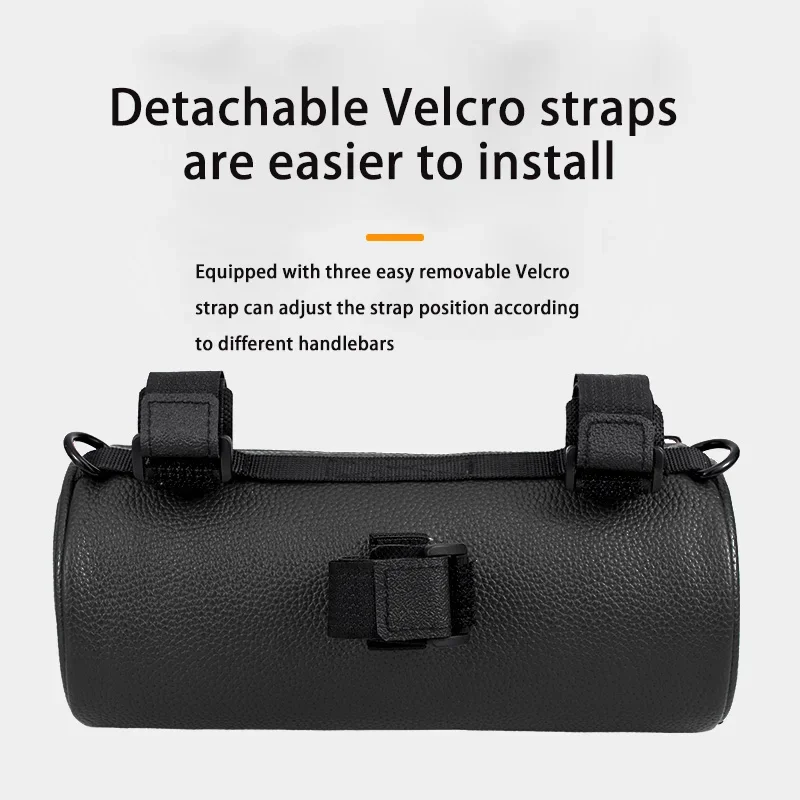 OFFBONDAGE-Bolsa de tubo delantero para bicicleta, bolso impermeable de gran capacidad para manillar, bolso de hombro multifuncional portátil para bicicleta