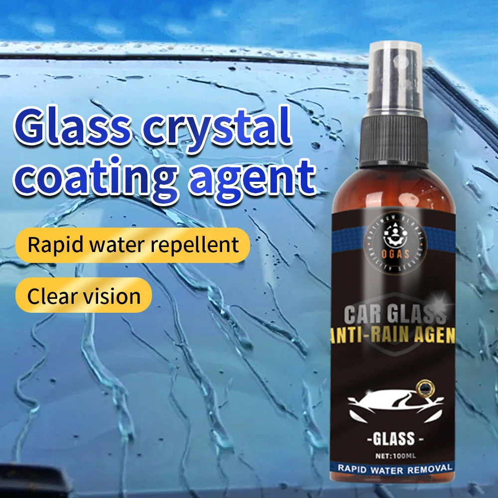 OGAS Car Glass Rain Repellent 100ml Anti Rain Agent Hydrophobic Coating Water Repellent Clear Vision Easy Apply Water Based