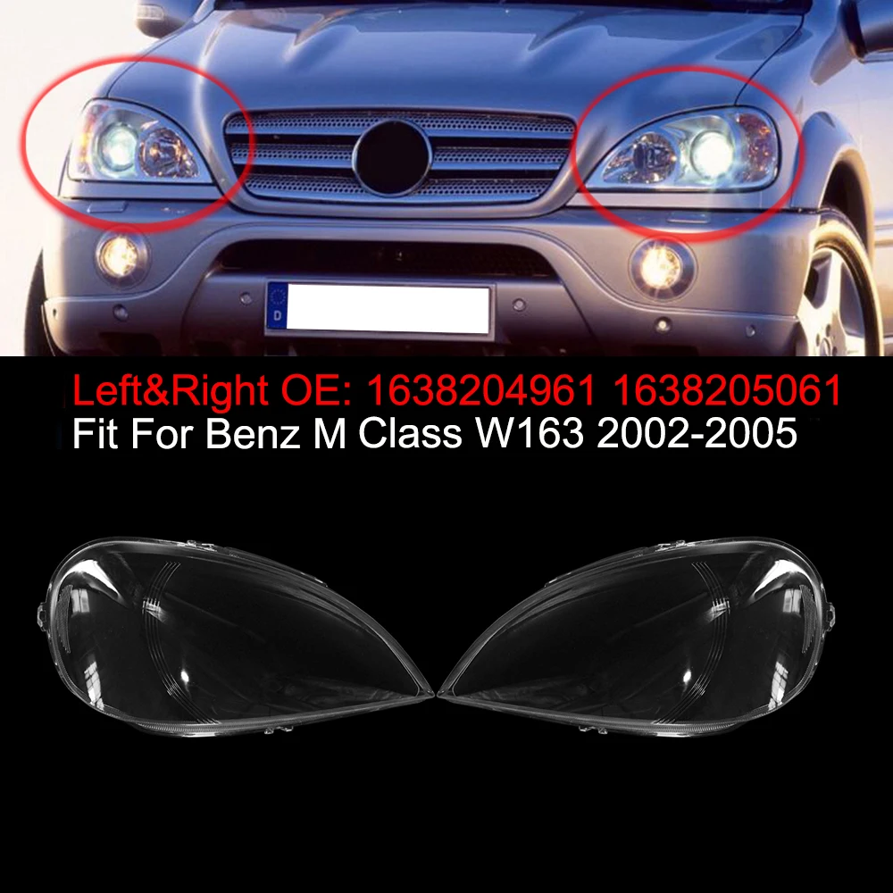 For Mercedes-Benz W163 M-Class 2002-2005 Car Front Headlight Cover High Quality Accessories New