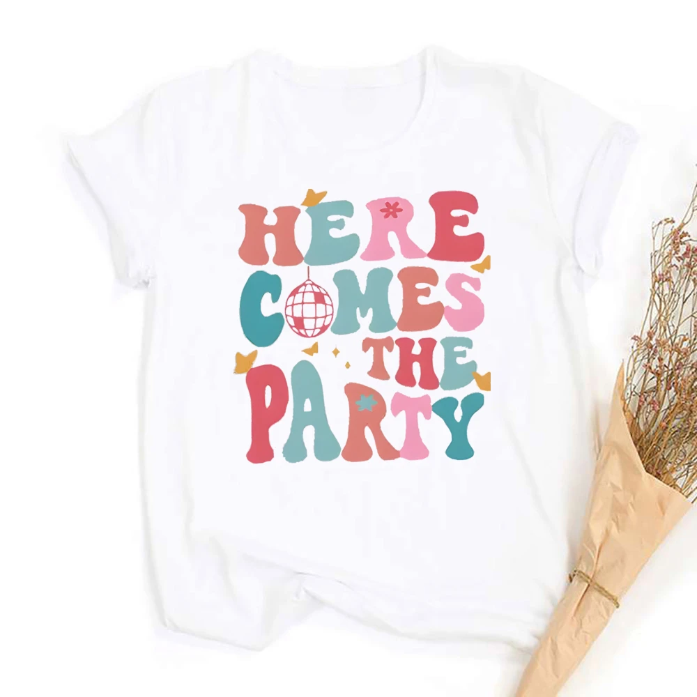 Here Come The Bride Bachelorette Party T-shirts Groovy Bachelorette Party Tops Retro Bridal Party Tees Bridesmaid Tshirts