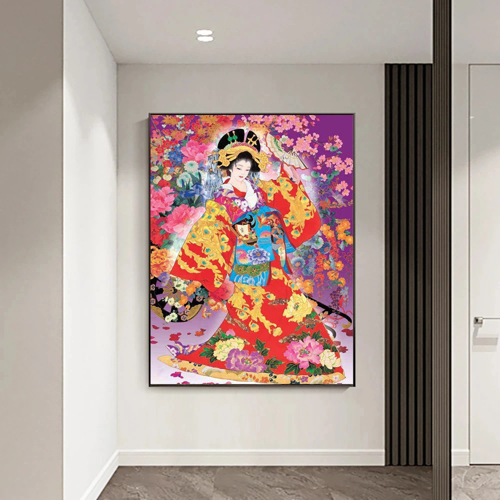 Nuova serie 5D Geisha giappone pittura diamante ritratto immagine fai da te cristallo pieno ricamo punto croce mosaico arte regalo decorazioni per